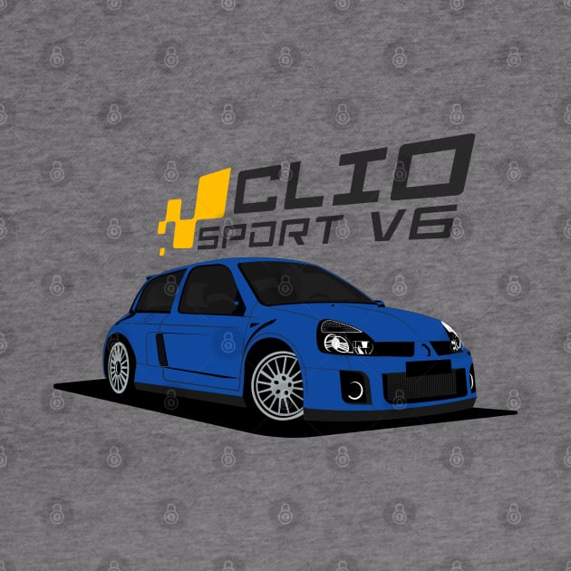 Renault Clio V6 (Blue) by AutomotiveArt